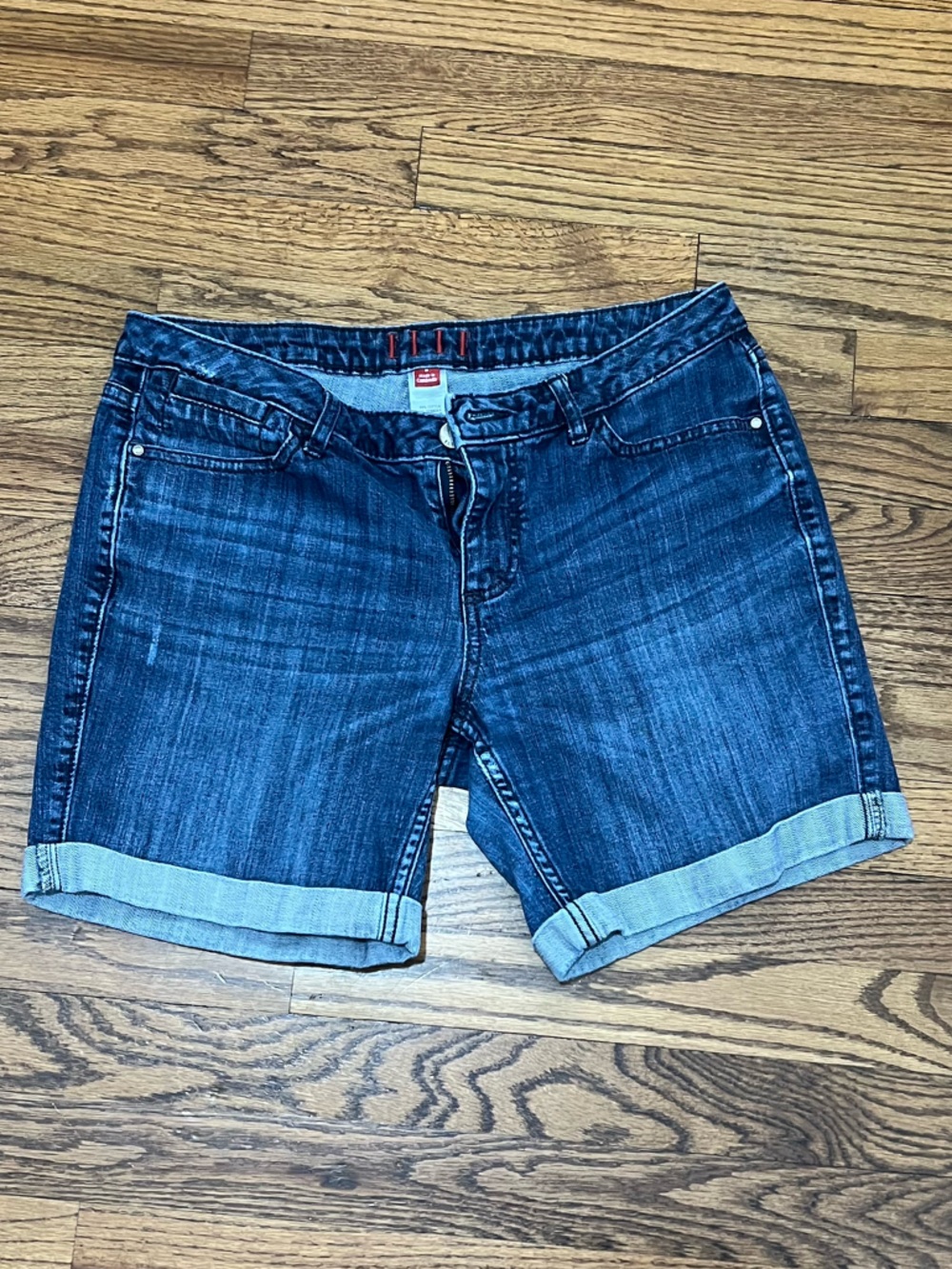 Elle Dark Blue Denim Jean Shorts